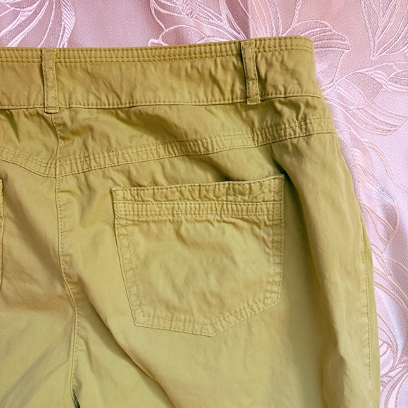 GERRY WEBER Women's Straight Leg Green Slightly Cropped Jeans - Size XL - Picture 10 of 10